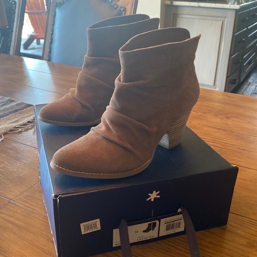 Splendid booties 3 inch heel 5 inch shaft